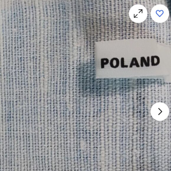 Vintage Australia Map Hand Printed Tea Towel Linen / Cotton 31x18.5 inches - Picture 6 of 7